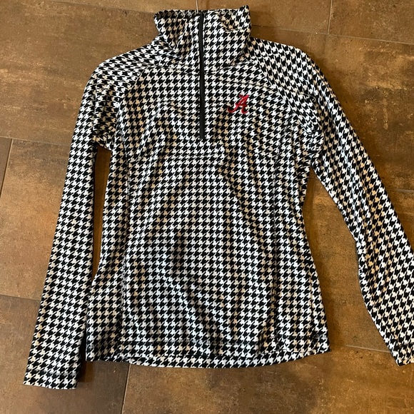 Columbia Black and White Houndstooth Pullover Alabama NWOT - Picture 1 of 3